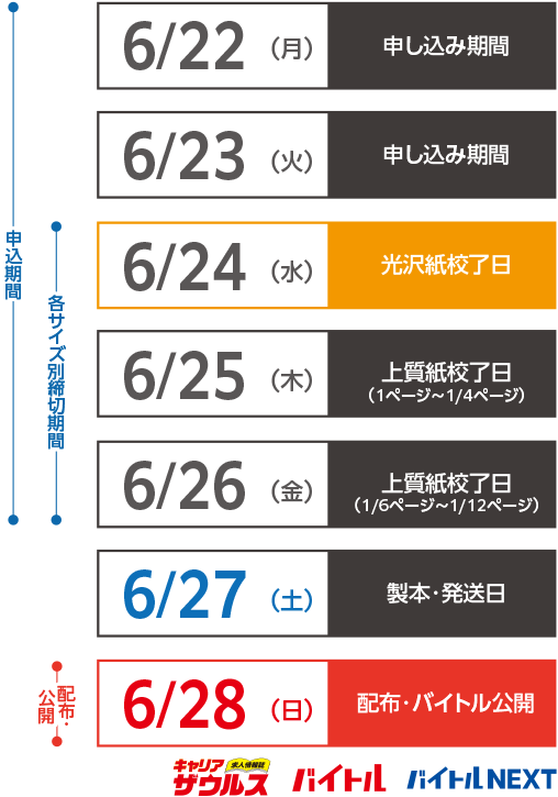 来週のスケジュールsp