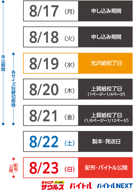 来週のスケジュールsp