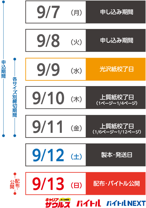 来週のスケジュールsp