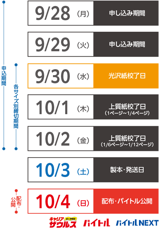 来週のスケジュールsp