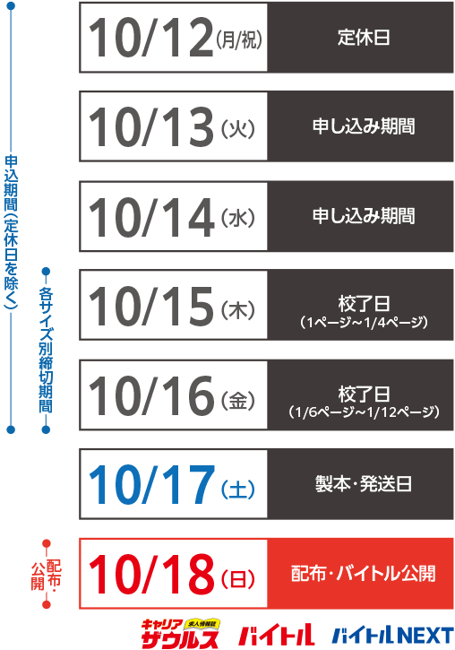 来週のスケジュールsp